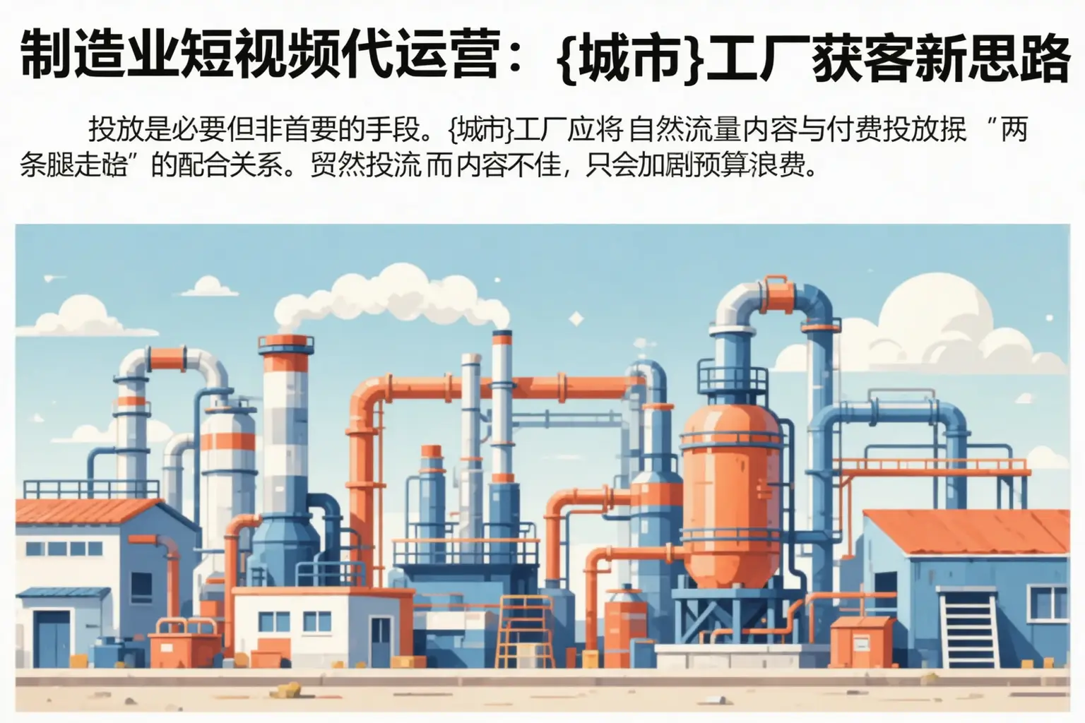 制造业短视频代运营:安岳工厂获客新思路